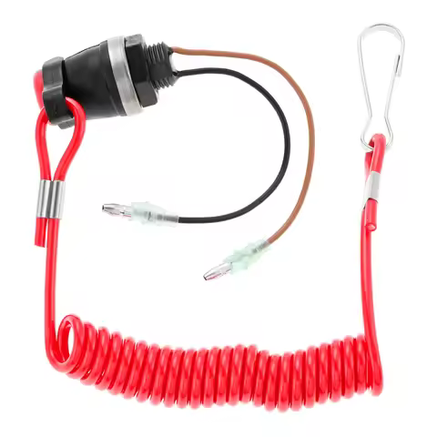 Marine Kill Switch Safety Stop Switch Lanyard for Marine Tohatsu Outboard Engine Motor Urgent Stop S