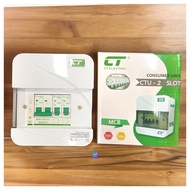 CT ELECTRIC Model CHONG-2 2-Slot Consumer Unit Cabinet Main 2P63A With Piston