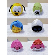 Preloved Tsum Tsum plush TS2 Pluto Mike Wazowski Monsters Inc Joy Inside Out EVE WALL-E Cheshire Cat