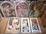 慕夏Alphonse Mucha x 偉士牌vespirit 空白筆記本三本 &amp; 大創 L文件夾三個 【三十之上】