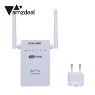 amzdeal 750Mbps WIFI Router Dual Band WiFi Wireless Routers 2.4/5GHz WiFi Wireless Extender Repeater