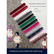 watch strap tali jam tangan Sesuai untuk tali jam kulit buaya Cartier, tali jam asli lelaki Balloon 