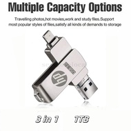 USB Flash Drive 1TB 3 IN 1 OTG Pendrive for iPhone External Storage OTG USB