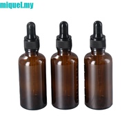 MIQUEL Dropper Bottle with Scale 5ml-100ml Aromatherapy Travel Basic Amber Essential Oil Dropper Bot