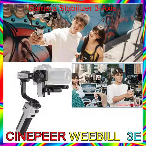 ZHIYUN WEEBILL 3E Camera Stabilizer 3-Axis Handheld for DSLR Cameras for Film Shooting Live Streamin
