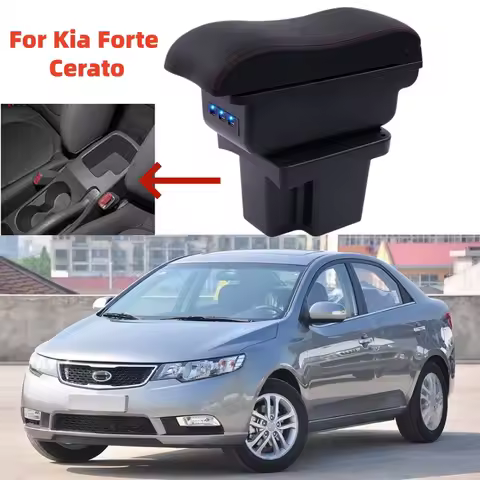 For Kia Cerato Forte k3 Car Armrest Box Central Store content Storage box Leather Arm Rest Center Co