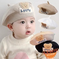 [3-5 DAYS DELIVERY]Infant Wool Beret Hat - Soft Warm Cap for Babies 6 Months to 3 Years Old (4 Color