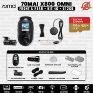 (🔥READYSTOCK🔥) OMNI X800 BLACK 360° Dashcam 4K resolution HDR Night Vision | MALAYSIA WARRANTY