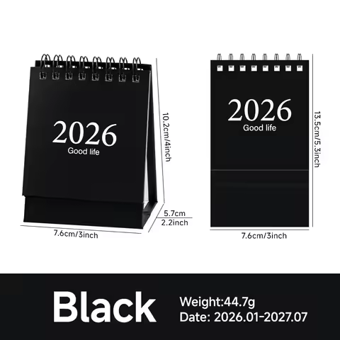 2026 Calendar 19 Months Calendar January 2026 to July 2027 Daily Schedule Aesthetic Paper Office Sup