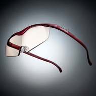 日本職人推薦 日本Hazuki眼鏡式放大鏡1.6倍 茶色鏡片 紅 情人節