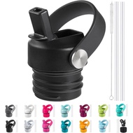 Straw Lid for Hydro Flask Standard Mouth Water Bottle 18 21 24oz, Flexible Handle Leak Proof Sports 