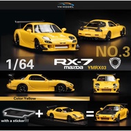 YM MODEL 1/64 Mazda RX7 FD3S RE (Yellow)