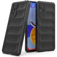 HITAM Armor Bump TPU Case Xiaomi RedMi Note 11 Pro 4G - 5G - Note 12 Pro 4G - Casing Black Soft Cover Black Original Shock