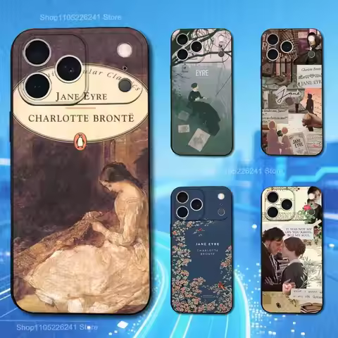 Novel J-Jane E-Eyre Classic For iPhone 13,17,11,12,16,14,15,Plus,Pro Max,XS,X,XR,SE,Mini,8,7,Soft Si
