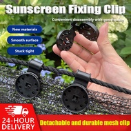 50PCS High Quality Sunshade Net Clip Net Shade Clip Garden Net Shade Klip Jaring Hitam Clip Jaring O