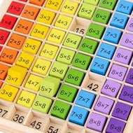 1pc Wooden Times 4 Styles To Choose From Table Building Block Toy For Kids' Early Education And Brai