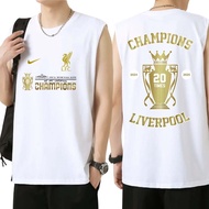 เสื้อกั๊ก Liverpool EPL Champions 2024/25 แชมป์ลิเวอร์พูล 2024-2025 เสื้อยืดแขนกุด Liverpool Footbal