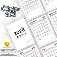 CALENDAR PLANNER 2026 Wall Calendar/ (New) A3 A5 A6 size Monthly Planner 2026 | A3 | Walls | Calenda