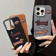Ins Dachshund Stripe Polka Dot Print Case For Realme 10 C20 C21Y C25Y C2 6 5 Pro Narzo 50A 50i Prime