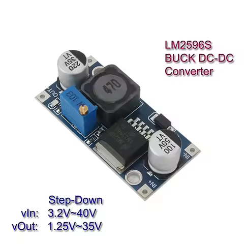 LM2596S DC-DC Buck Converter Vehicle Stabilizers Step-Down Power Supply Module LM2596 Adjustable DC1