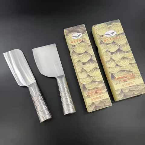 Thai Golden Pillow Durian Knife Malaysian Musang King Knife Peeling Tool Jackfruit Knife Stainless S