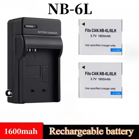 NB6L NB-6L 1600mAh Battery NB-6LH NB6LH NB 6L 6LH 3.7V Rechargeable Battery for Canon IXUS 105 210 9