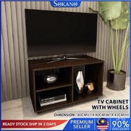 SOKANO HP062 TV Console TV Cabinet Rak TV With Caster With Wheels For Apartment Airbnb Hostel Furniture Perabot Rumah Rak TV Murah