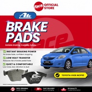 ATE ORIGINAL FRONT BRAKE PADS - TOYOTA VIOS'07 NCP93 F,G,S,NCP150 G,S,NCP151R G,S,YARIS NSP151R 1.5G