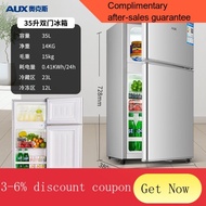 mini fridge Ox Mini Refrigerator Household Small Dormitory Rental Frozen Refrigerated Mini Double Door Refrigerator Ener