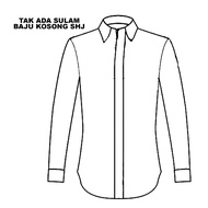 BAJU DENIM BLUE KURTA KOLAR sulam logo dan nama (CUTTING PEREMPUAN) LENGAN PANJANG jenama mr.2 (FD92