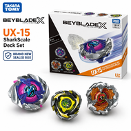 TAKARA TOMY Beyblade X UX-15 SharkScale Deck Set 3 Beyblade 3-on-3 Battle Set