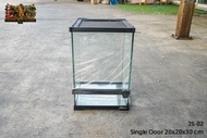 ตู้กระจกเลี้ยงสัตว์ ตู้terrarium เปิดหน้า1ประตู มี4ขนาด ตู้สำหรับเลี้ยงสัตว์เลื้อยคลาน บ้านสัตว์เลี้