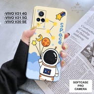 HP Vivo V21 4G Case Vivo V20 SE 5G/ - Rajacase - Vivo V21 4G casing 5G/ - Astronaut Softcase Motif -