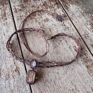 221220 Macrame 金髮晶 澳寶 編織 頸鍊