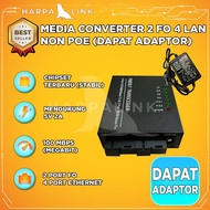 Media Converter 2 FO 4 LAN 2 SC 4 RJ45 2F4E 10/100 Mbps Full Body Fiber Optic Optic Optic Switch 2 P