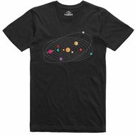 Mens Geek T Shirt Solar System Google Map Funny Geek Regular Fit Top