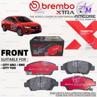 HONDA CITY GN2 GN5 2020YR T00 - BREMBO XTRA BRAKE PADS / BRAKE PAD BREMBO / XTRA BREMBO PAD / SPORT 