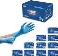 First Glove Volt X-Large 1000 Ct. 6 Mil Blue Nitrile Disposable Gloves - Food Safe Disposable Gloves, Disposable Cleaning Gloves, Micro Textured Gloves for Enhanced Grip, Latex Free Gloves