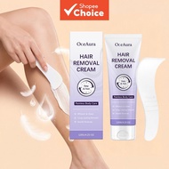 Professional Smoothing Hair Removal Cream 120g + Scraper 1pc - With Calcium Thioglycolate, Aloe Vera