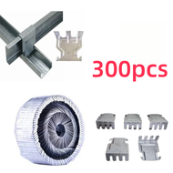 W clip (100pcs) Double furring clip wclip Metal furring wall clip for Ceiling Work C-Channel Fitting