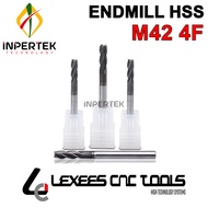 Endmill 3 4F LEXEES End Mill 3 mm HSS M42 Pahat Pisau Cutter Milling 3mm