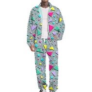 Vintage 80s Outfit for Men 90s Track Suits Costume 80s 90s Party Disco Outfit for Couples