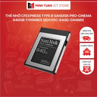 CFexpress Type B Sandisk PRO-CINEMA Memory Card 640GB 1700MB/s (SDCFEC-640G-GN4NN)