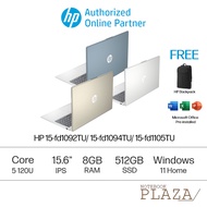 HP 15-fd1092TU/ 15-fd1094TU/ 15-fd1105TU 15.6" FHD Laptop ( Core 5 120U, 8GB, 512GB SSD, Intel, W11,