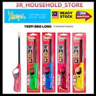 Yeepi BBQ Long Refillable Butane Gas Lighter - Multicolour Kitchen Fire Picker Refillable长女机打柄机