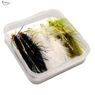 6pcs Metal Bead Olive Streamers Bead Olive Streamers for Trout for Trout, Salmon, Pike &