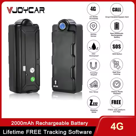 Real 4G LTE GPS Tracker TK20C Global Use 20000mAh Big Battery Waterproof Magnet Handheld Alarm Real 