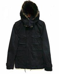 日本品牌 CHIL DERIC II 厚磅 修身 暗黑風格 黑色系 M65 連帽 軍裝外套 