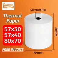 57x30mm 57x40mm 80x70mm Foodpanda POS Thermal Paper for Thermal Receipt Printer
