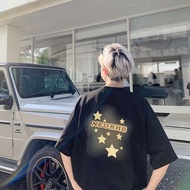 Trendy Half Sleeve insCOD New Style232024Year Printed Influencer Short-Sleeved T-Shirt Loose Men's T